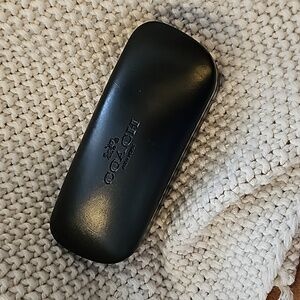 Coach glasses case black